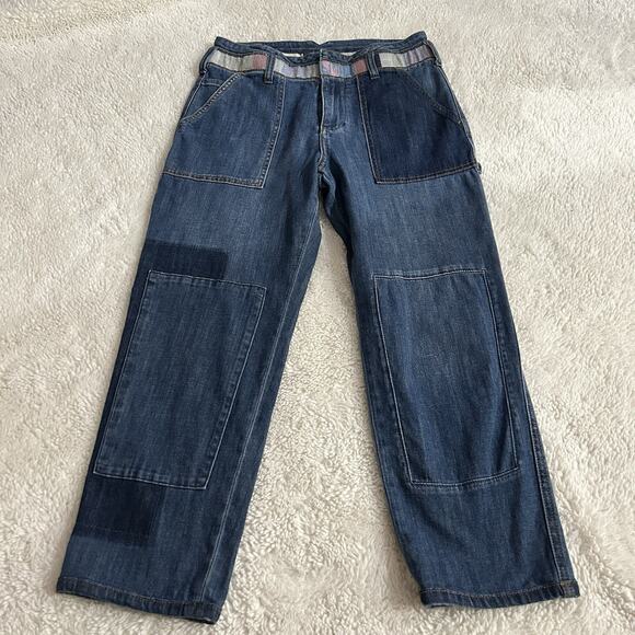 Anthropologie Pilcro and the Letterpress Patchwork Boyfriend Jeans Womens Sz 27P - Picture 2 of 7